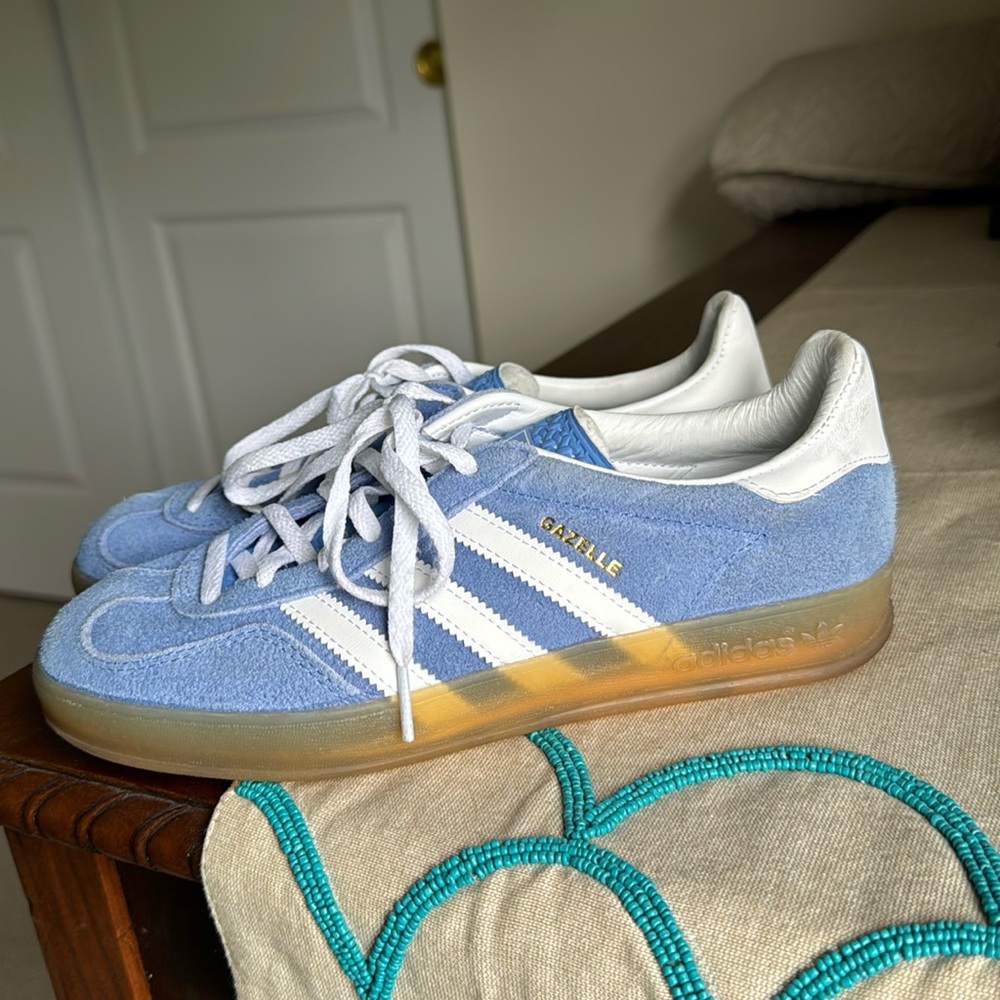 Womens Adidas Gazelle Indoor Blue Fusion Gum 6.5